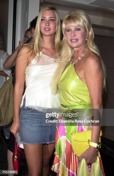 Ivanka Trump and Ivana Trump at the Industria Superstudio in New York, New York