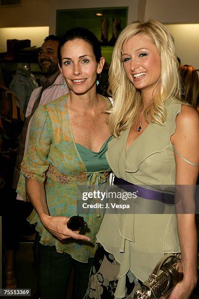 Courteney Cox-Arquette and Paris Hilton in Los Angeles, California