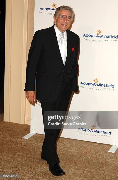 Tony Bennett at the Beverly Hilton Hotel in Beverly Hills, California