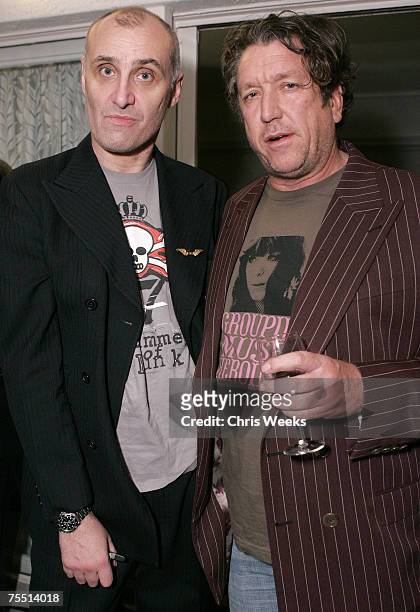 Nick Egan and Steve Jones of The Sex Pistols at the Chateau Marmont in West Hollywood, California