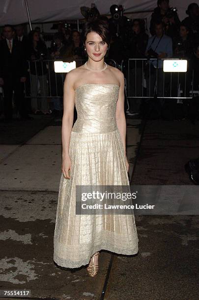 Rachel Weisz at the "Chanel" Costume Institute Gala Opening at the Metropolitan Museum of Art - Arrivals at Metropolitan Museum of Art in New York...