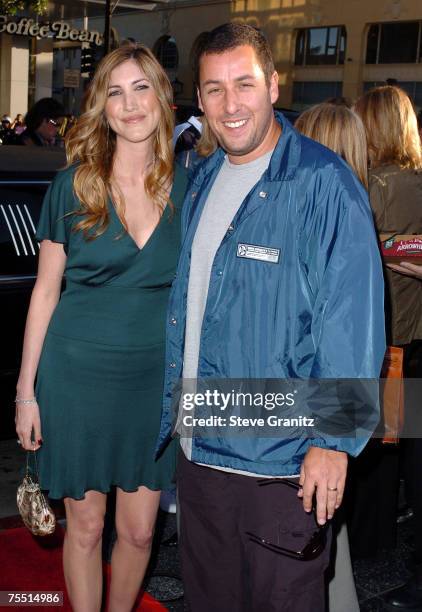 Adam Sandler and wife Jackie at the Grauman's Chinese Theatre in Hollywood, California