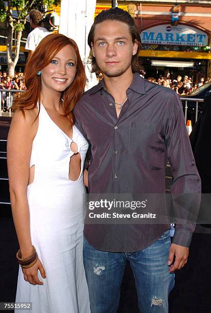 Gregory Smith and Candice at the Chinese Theatre in Hollywood, California