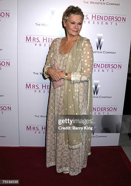 Judi Dench at the Fine Arts Theatre in Beverly Hills, CA.