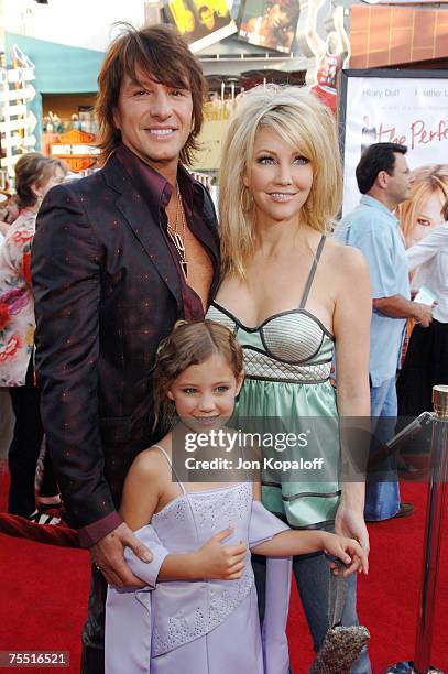 Richie Sambora, Heather Locklear and daughter Ava Elizabeth at the "The Perfect Man" Los Angeles Premiere - Arrivals at Universal Studios Cinema in...