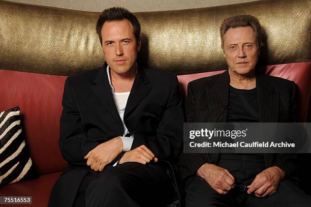 Mars Callahan and Christopher Walken at the Brenden Celebrity Suite in Las Vegas, Nevada