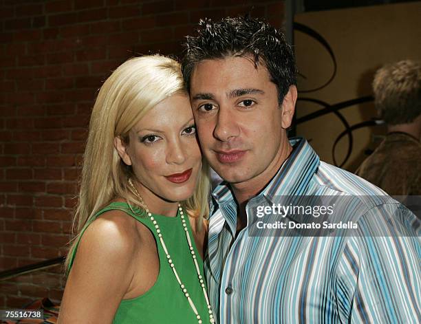 Tori Spelling and Charlie Shanian at the Ted Baker Store in Los Angeles, California