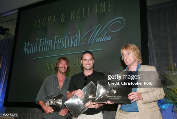 Andrew Wilson, Luke Wilson and Owen Wilson at the 2005 Maui Film Festival - Day Two Sponsored by Bombay Sapphire at Fairmont Kea Lani HotelThe Regent...