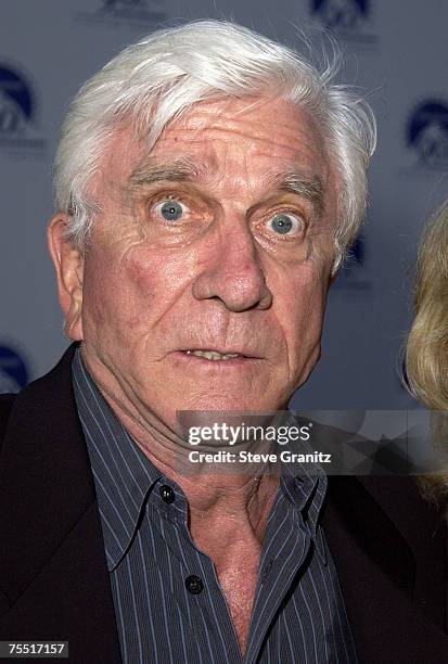 Leslie Nielsen at the Paramount Pictures in Hollywood, California