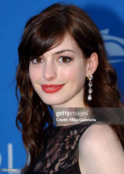 Anne Hathaway at the Hollywood Bowl in Hollywood, California