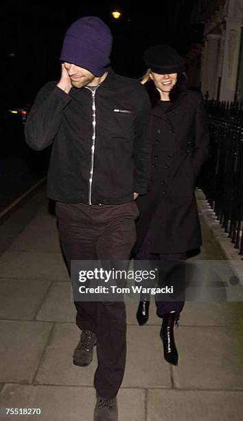 Chris Martin and Gwyneth Paltrow at the Knightsbridge in London, United Kingdom.