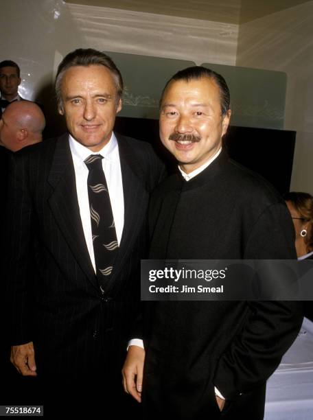 Dennis Hopper and Mr. Chow at the Mr. Chow's Restaurant in Beverly Hills, California