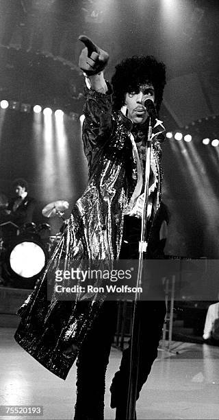 Prince. Arriving at the American Music Awards & performing on the TV Show "Solid Gold" in 1983 in Various Venues, California