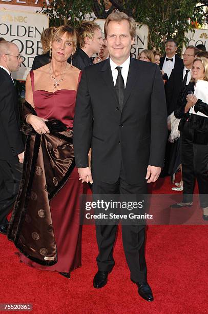Jeff Daniels and Kathleen Treado at the Beverly Hilton Hotel in Beverly Hills, California