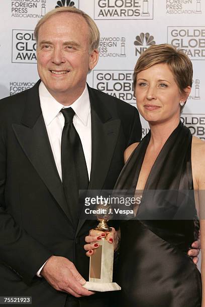 James Keach and Cathy Konrad, producers, winners of Best Motion Picture - Musical or Comedy for "Walk the Line" at the Beverly Hilton Hotel in...