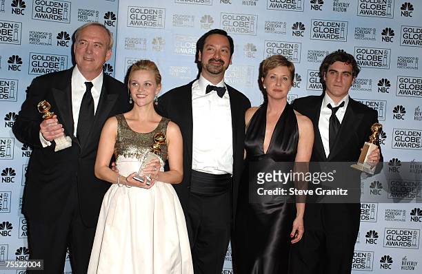 James Keach, producer, winner of Best Motion Picture - Musical or Comedy for "Walk the Line," Reese Witherspoon, winner of Best Performance by an...