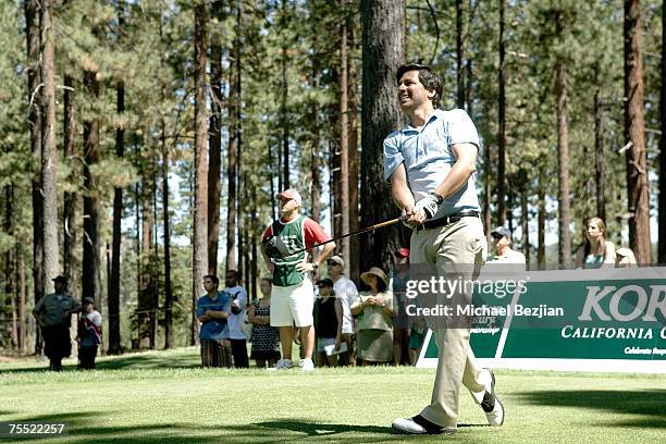 Ray Romano plays in the American Century Championship Golf Tournament at the Edgewood Tahoe Golf Course in Lake Tahoe, Nevada on July 15 2007