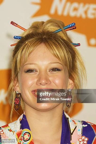 Hilary Duff at the 15th Annual Nickelodeon Kid's Choice Awards at The...  News Photo - Getty Images