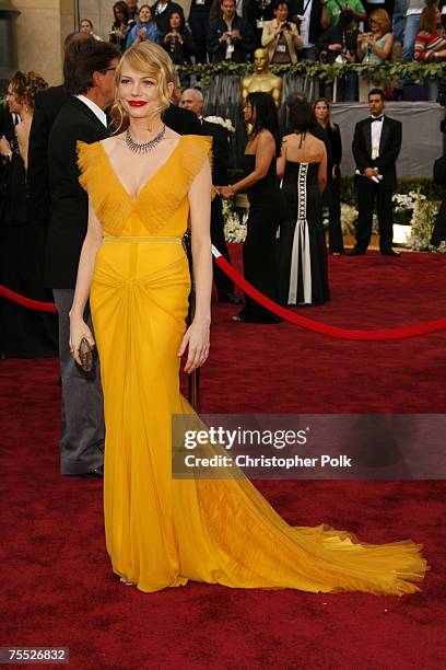 Michelle Williams, nominee Best Actress in a Supporting Role for "Brokeback Mountain" at the The 78th Annual Academy Awards - Arrivals at Kodak...