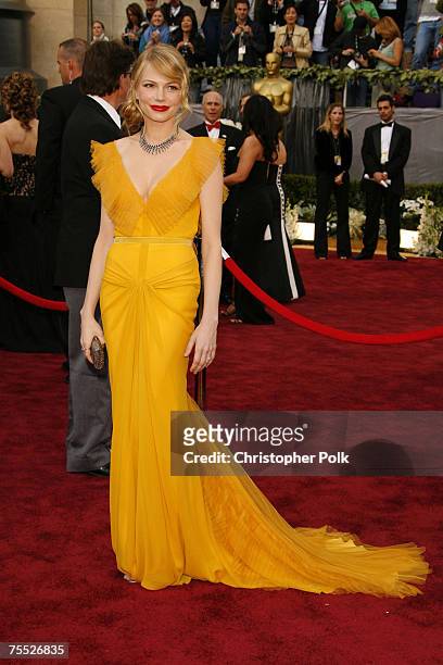Michelle Williams, nominee Best Actress in a Supporting Role for "Brokeback Mountain" at the The 78th Annual Academy Awards - Arrivals at Kodak...