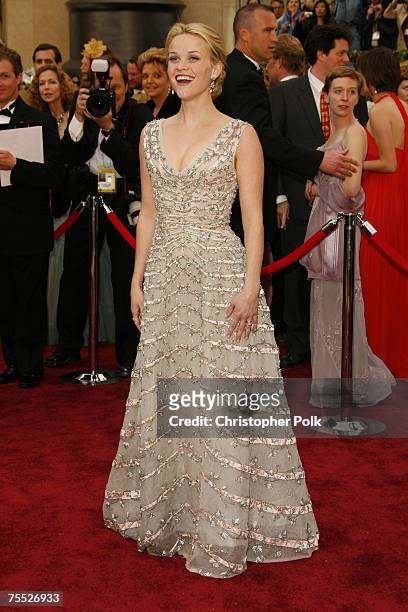 Reese Witherspoon, nominee Best Actress in a Leading Role for "Walk the Line" at the The 78th Annual Academy Awards - Arrivals at Kodak Theatre in...