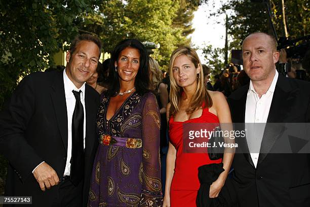 Cathy Winterstern, Henry Winterstern, Holly Wiersma and Cassian Elwes at the Moulin de Mougins in Mougins, France.