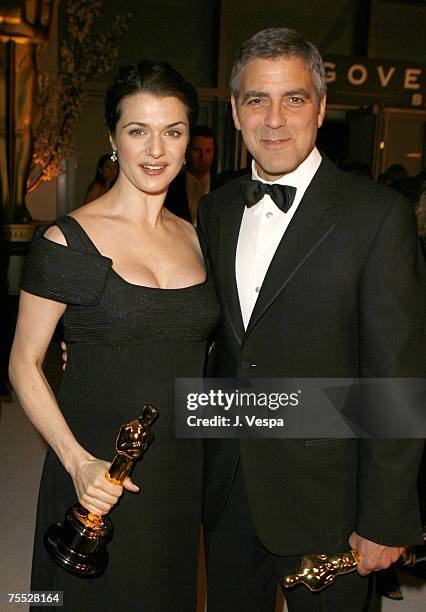 Rachel Weisz, winner Best Actress in a Supporting Role for ?The Constant Gardener? and George Clooney, nominee Best Actor in a Supporting Role for...