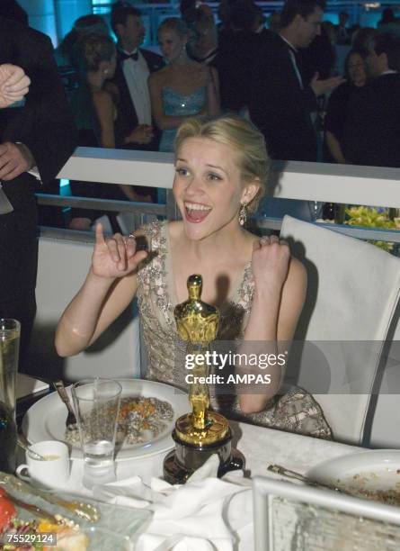 Best Actress Academy Award winner Reese Witherspoon at the Governors Ball after the 78th Annual Academy Awards at the Kodak Theatre in Hollywood, CA...