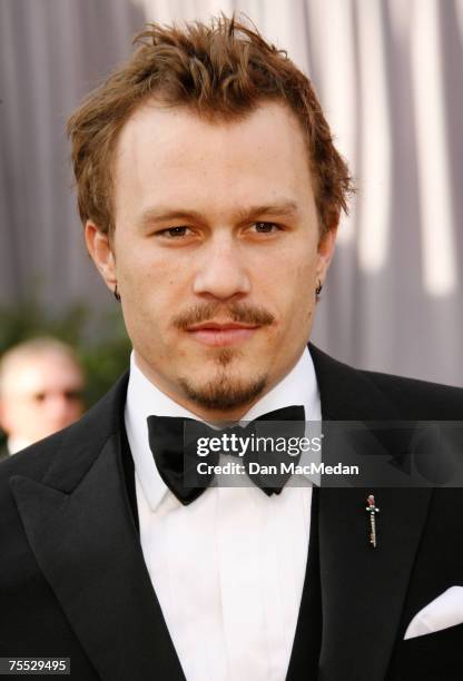 Heath Ledger, nominee Best Actor in a Leading Role for "Brokeback Mountain" at the Kodak Theatre in Hollywood, CA