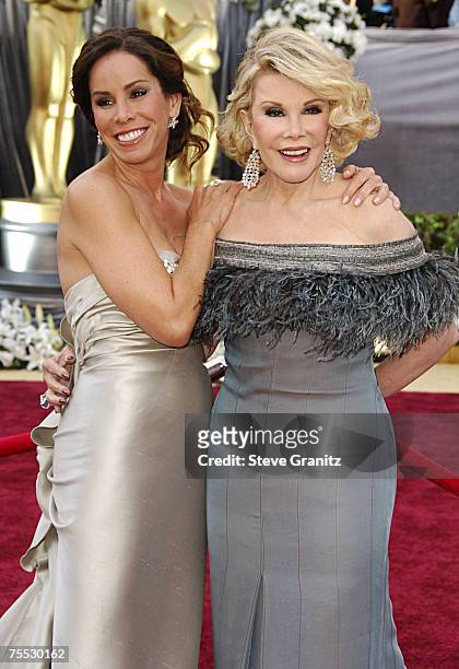Melissa Rivers and Joan Rivers at the Kodak Theatre in Hollywood, California