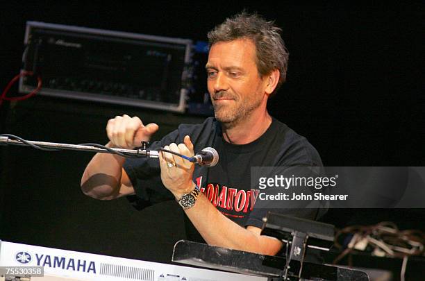 Hugh Laurie performs with 16:9 at the Avalon in Hollywood, California