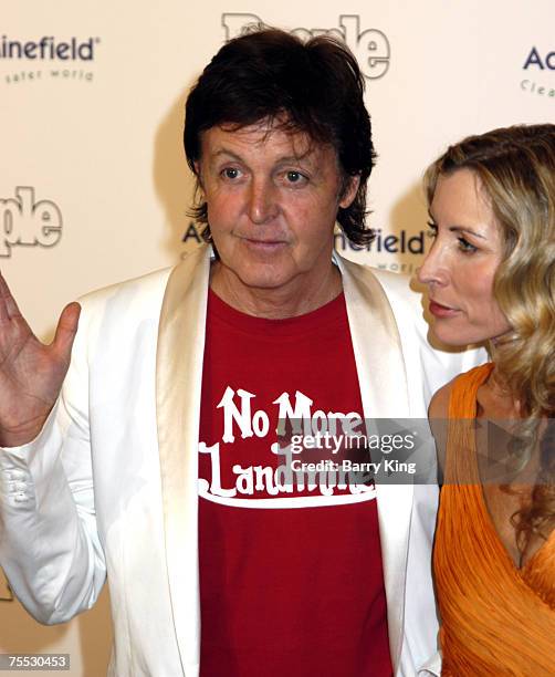 Paul McCartney and Heather Mills McCartney at the Beverly Hilton Hotel in Beverly Hills, CA.