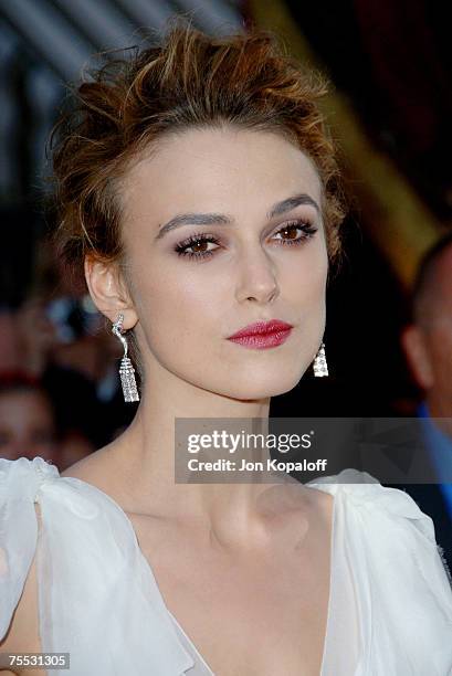 Keira Knightley at the "Pirates of the Caribbean: Dead Man's Chest" Los Angeles Premiere - Arrivals at Disneyland/Main Street in Anaheim, California.