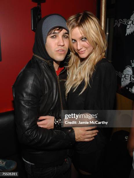 Pete Wentz of Fall Out Boy and Ashlee Simpson