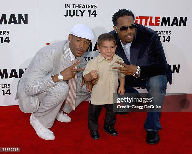 Marlon Wayans, Linden Porco and Shawn Wayans at the Mann National Theatre in Westwood, California