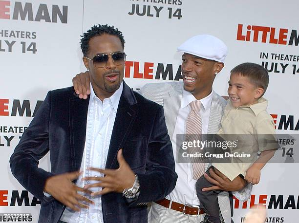 Shawn Wayans, Marlon Wayans and Linden Porco at the Mann National Theatre in Westwood, California