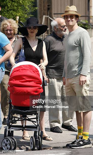 Rachel Weisz, Darren Aronofsky and Henry Chance Aronofsky at the Rachel Weisz sighting in New York City - July 9, 2006 at in New York City, New York.