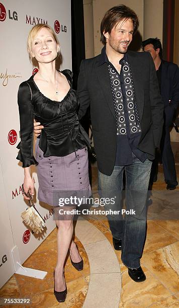 Anne Heche and Coley Laffoon at the Maxim Hot 100 Rock and Roll Poker Tournament - Inside and Arrivals at Wynn Las Vegas in Las Vegas, Nevada.