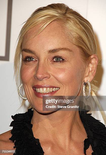 Sharon Stone at the Beverly Hilton Hotel in Westwood, California
