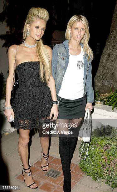 Paris Hilton and Nicky Hilton at the Private Residence in Los Angeles, California