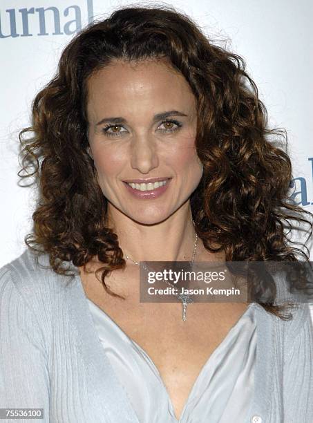 Andie MacDowell at the First Annual Ladies' Home Journal Health Breakthrough Awards - August 2, 2006 at The Roosevelt Hotel in New York City, New...