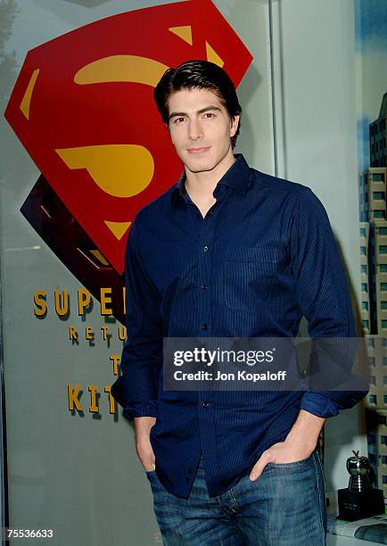 Brandon Routh at the Kate Bosworth and Brandon Routh Visit Kitson to Promote "Superman Returns" - May 1, 2006 at Kitson in Beverly Hills, California.