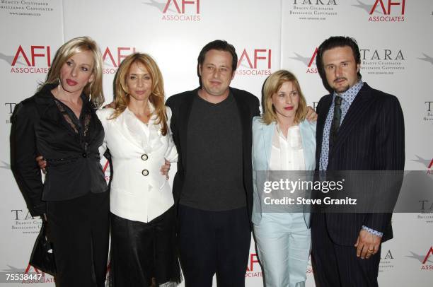 Alexis Arquette, Rosanna Arquette, Richmond Arquette, Patricia Arquette and David Arquette in Los Angeles, California