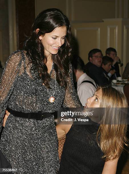 Courteney Cox Arquette and Jennifer Aniston in Los Angeles, California