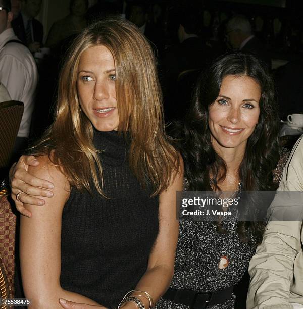 Jennifer Aniston and Courteney Cox Arquette in Los Angeles, California