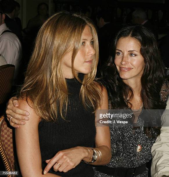 Jennifer Aniston and Courteney Cox Arquette in Los Angeles, California