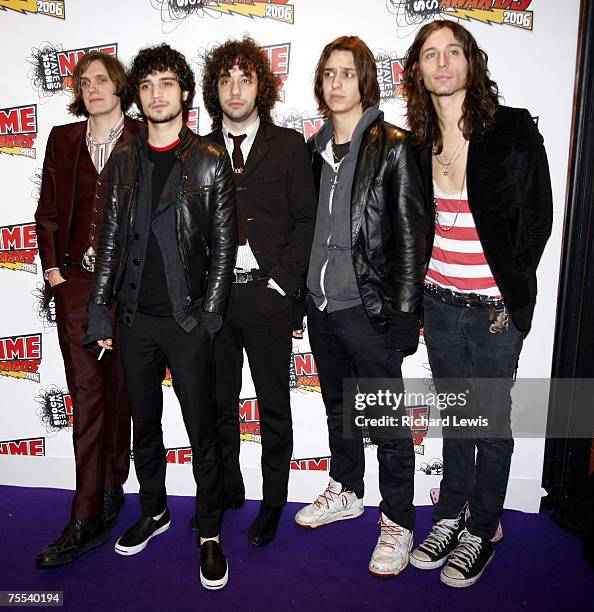 The Strokes at the Shockwaves NME Awards 2006 at the Hammersmith Palais in London, United Kingdom.