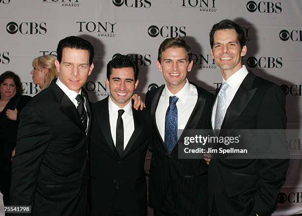 Christian Hoff, John Lloyd Young, Daniel Reichard and J. Robert Spencer of "Jersey Boys"