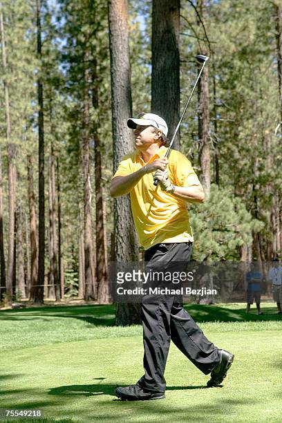 Kevin Nealon plays in the American Century Championship Golf Tournament at the Edgewood Tahoe Golf Course in Lake Tahoe, Nevada on July 14, 2007