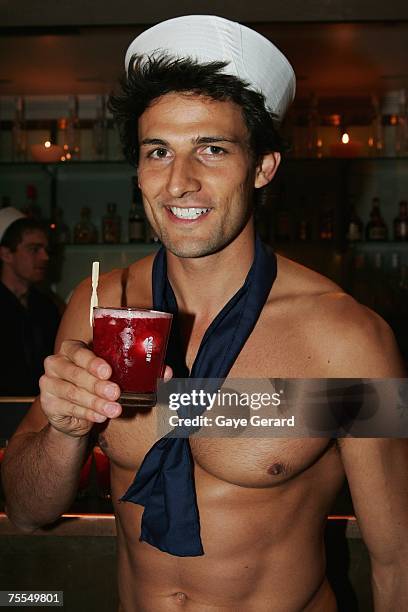 Model Tim Robards attends the "Hello, Sailor!" themed Social Diary Winter Drinks Party at Soho Bar on July 19, 2007 in Sydney, Australia.